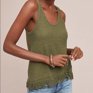 Anthropologie Akemi + Kin knit tank with fringe